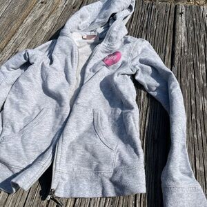 Juicy Couture Kids Gray Hoodie Jacket Sz 6x